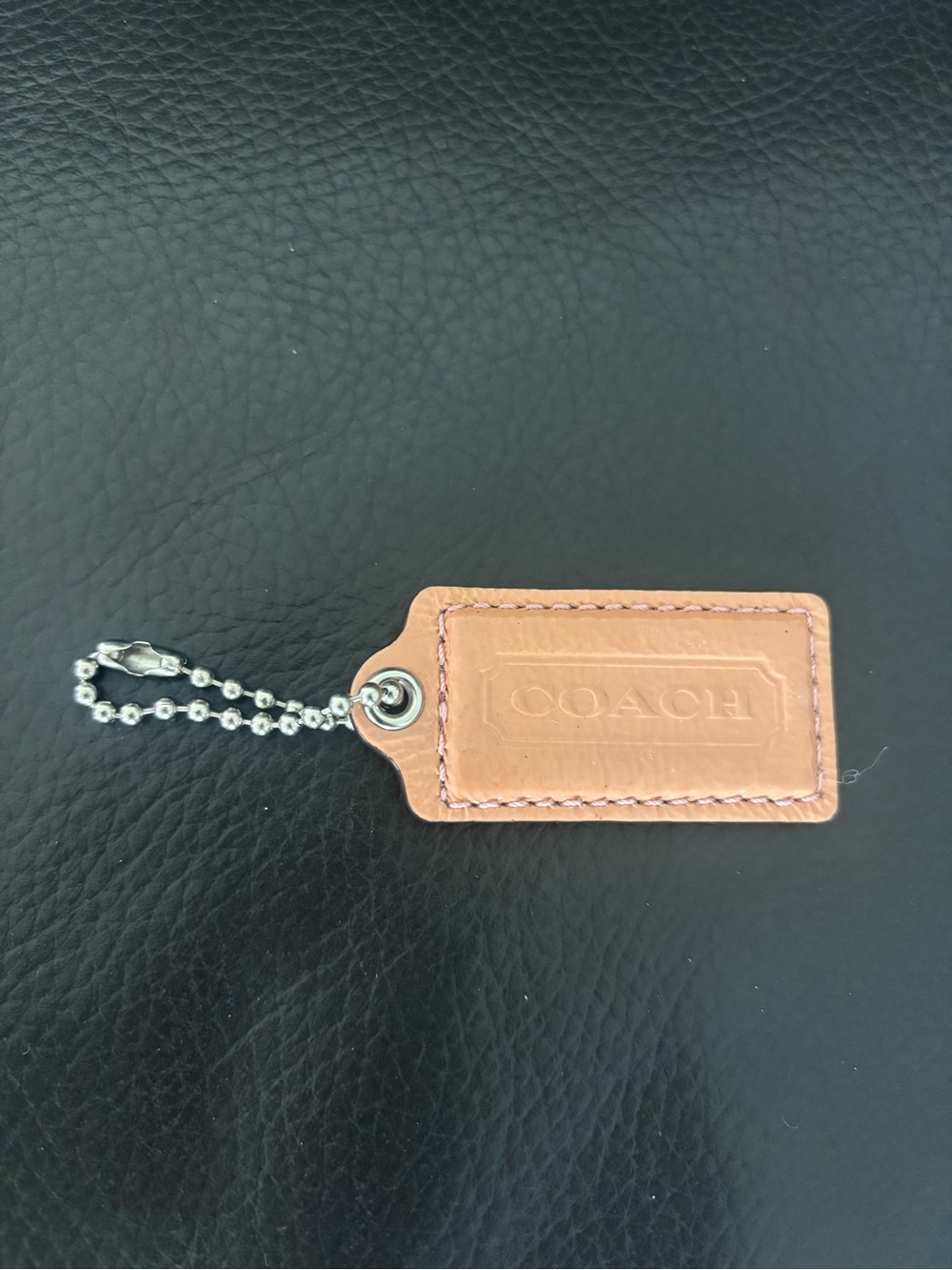 COACH Tan Leather Hang Tag